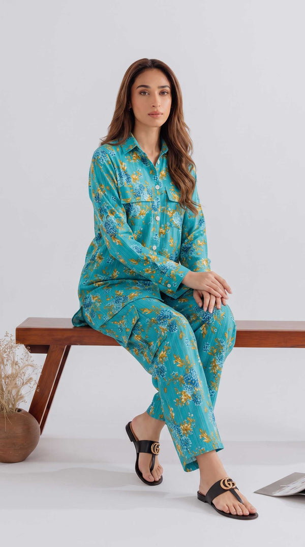 FRONT POCKET KURTI WITH CARGO CO-ORD 2 PC SET✨