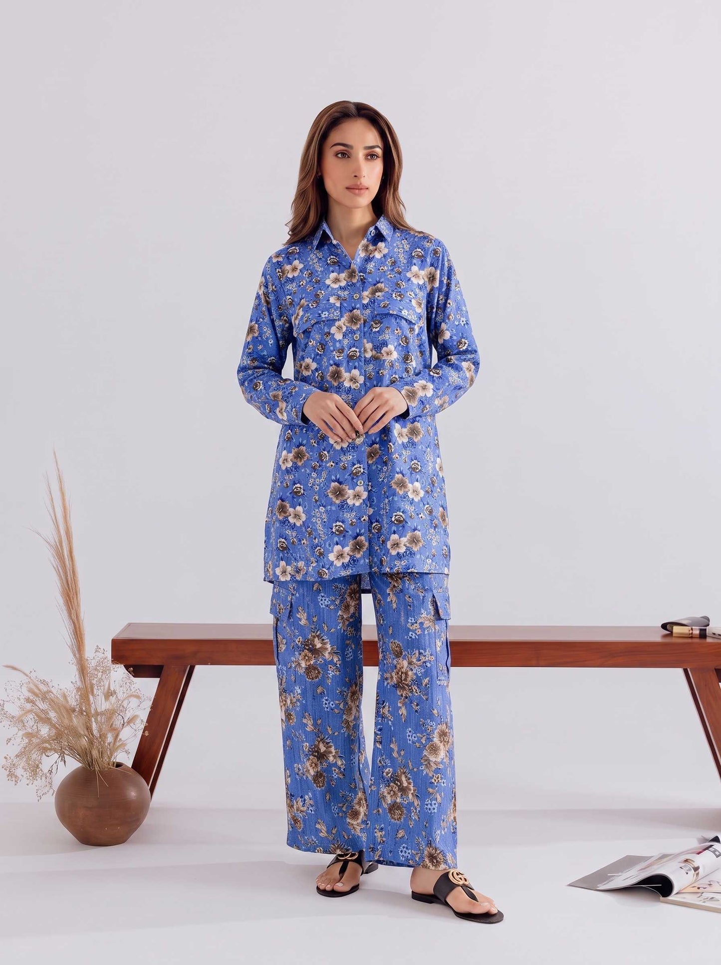 FRONT POCKET KURTI WITH CARGO CO-ORD 2 PC SET✨