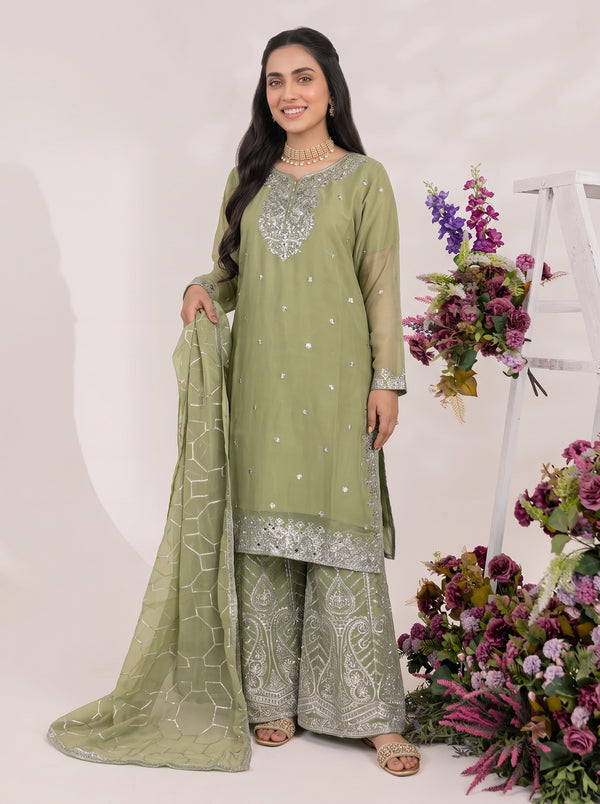 Olive Green 3 Piece Suit