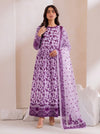 Hania Amir Inspired Printed 3 Piece Maxi Suit.