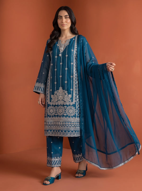 Elegant Chiffon 3 Piece Suit