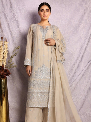 Elegant Chiffon 3 Piece Suit