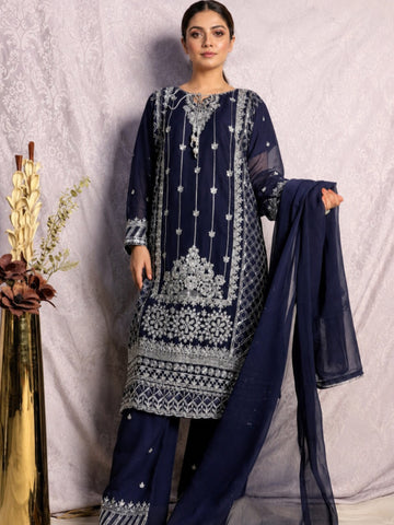 Elegant Chiffon 3 Piece Suit