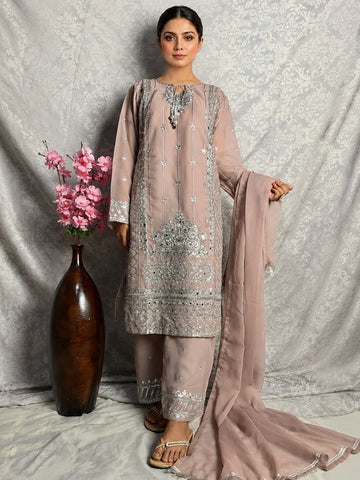 Elegant Chiffon 3 Piece Suit