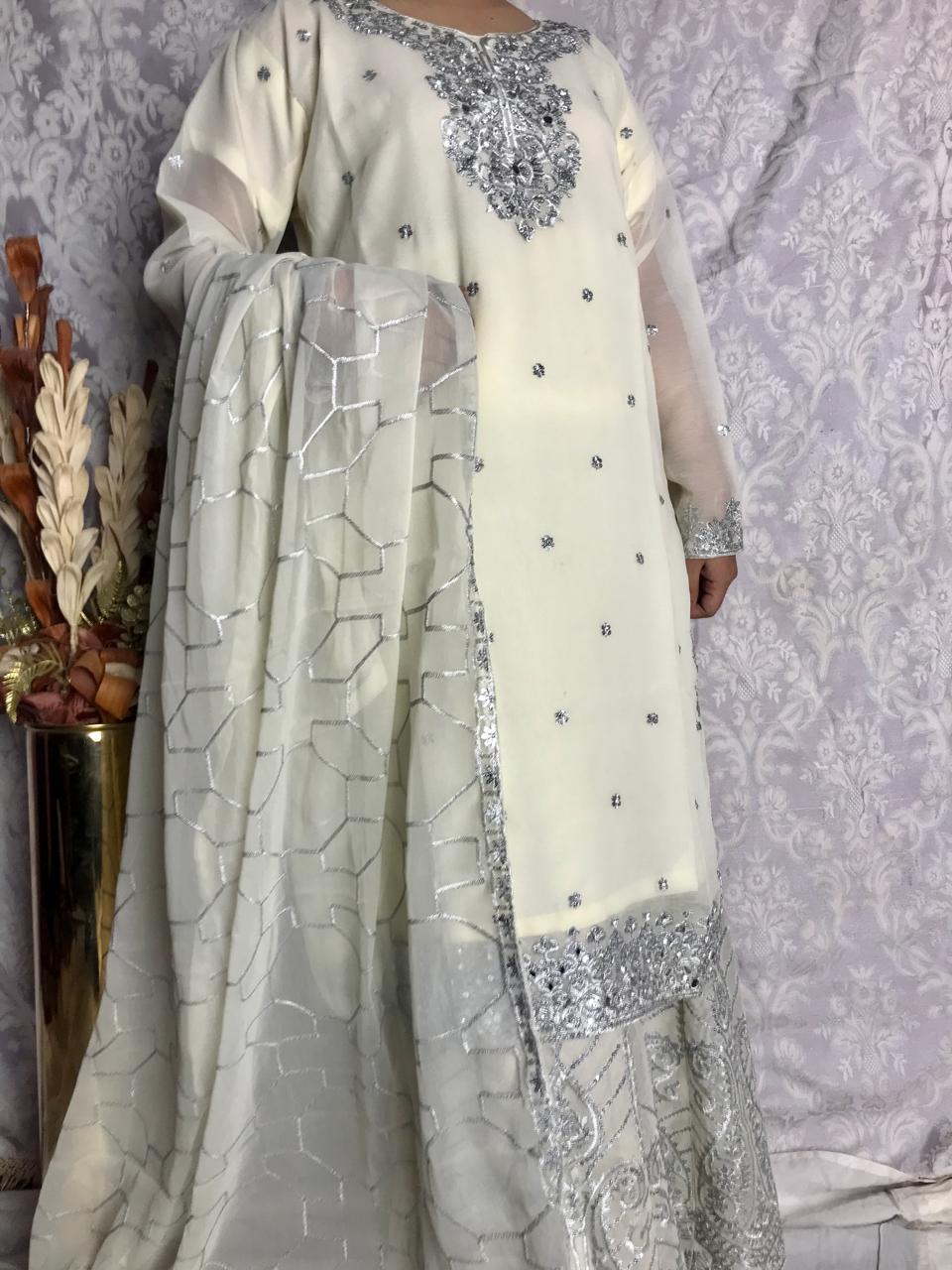 Off White 3 Piece Suit