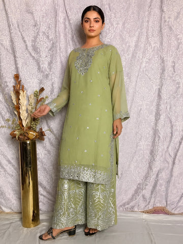 Olive Green 3 Piece Suit