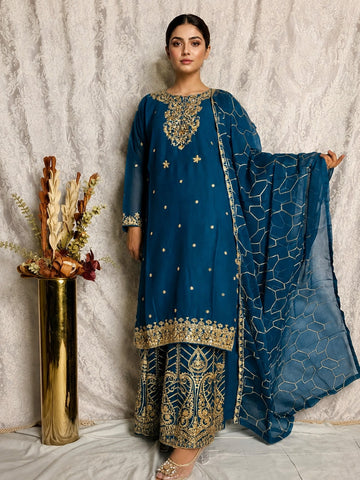 Zinc Embroidered 3 Piece Suit